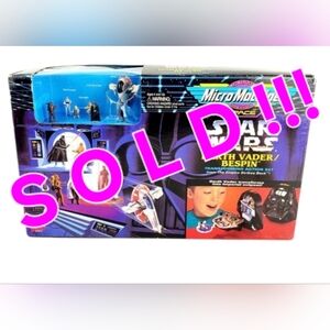 1994 Galoob Micro Machines - Star Wars Darth Vader / Bespin Playset New Box Open